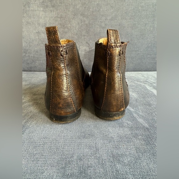 Frye Womens Jillian Chelsea Brown Leather Ankle Pull On Boots SZ 8M Rustic - Picture 4 of 8
